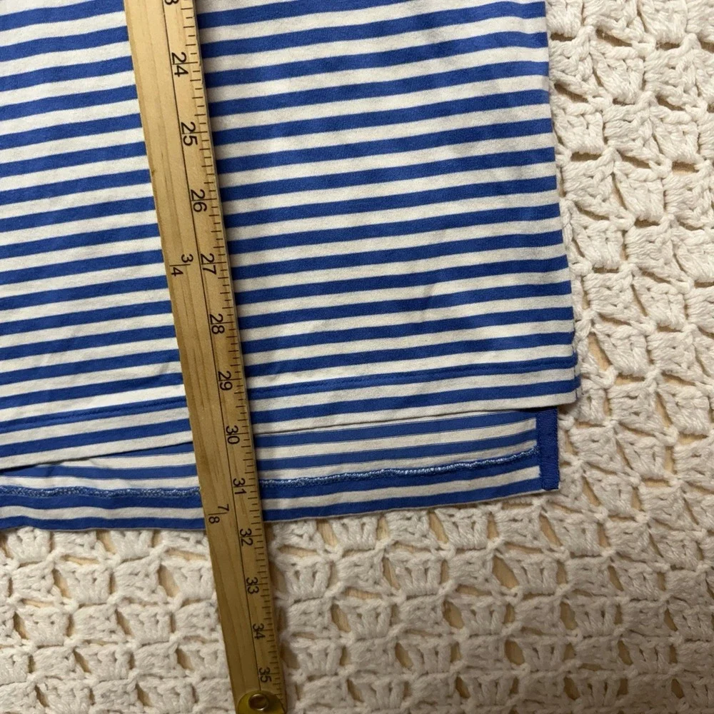 Polo Golf Ralph Lauren Shirt Men's XL Blue White Striped 100% Cotton Polo Shirt